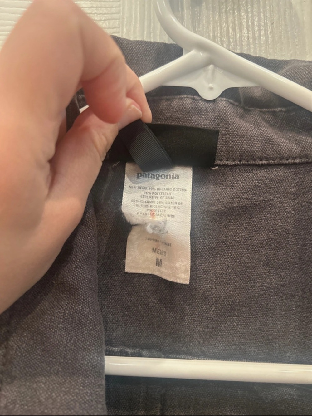 Men's Patagonia Gray Denim Jacket - Picture 6 of 6